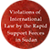Violations of International law