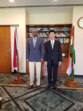 Courtesy Visit of the Secretary General of AALCO to the Embassy of the Republic of Sudan